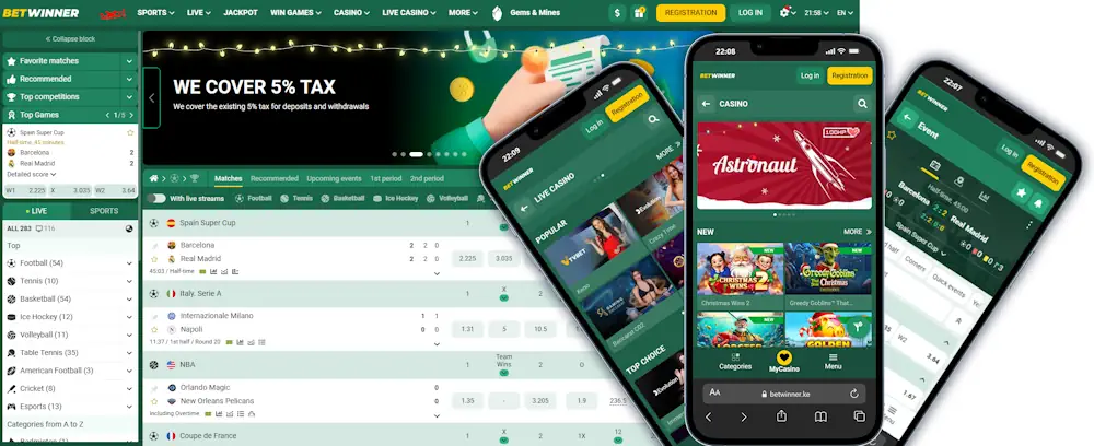 Betwinner Casino and Sportsbook Screenshot